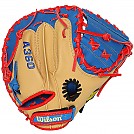 [A360-24315] 윌슨 어린이 포수 (베이지+청)