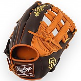 [GHW5GMX BH34-6-SPD] Rawlings 게이머 XLE 외야 (진갈색+오렌지) 13인치