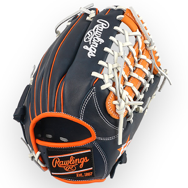 [GHW5GMX N65-4V-HOU] Rawlings 게이머 XLE 내야 (검+오렌지+백) 11.75인치
