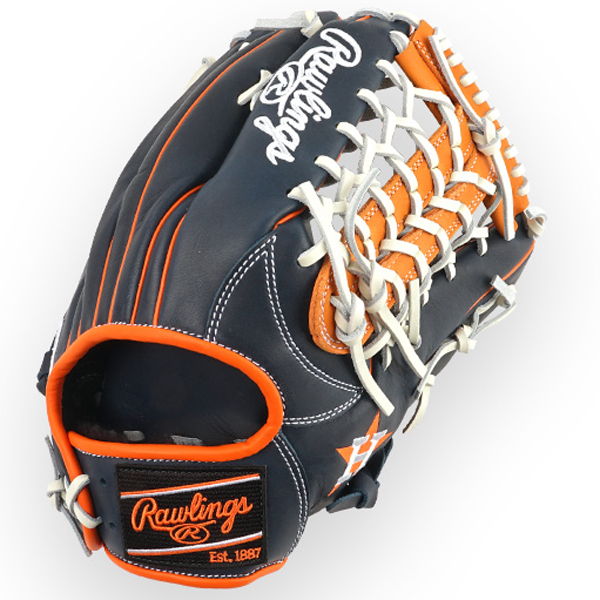[GHW5GMX Y70-4V-HOU] Rawlings 게이머 XLE 외야 (검+오렌지+백) 13인치