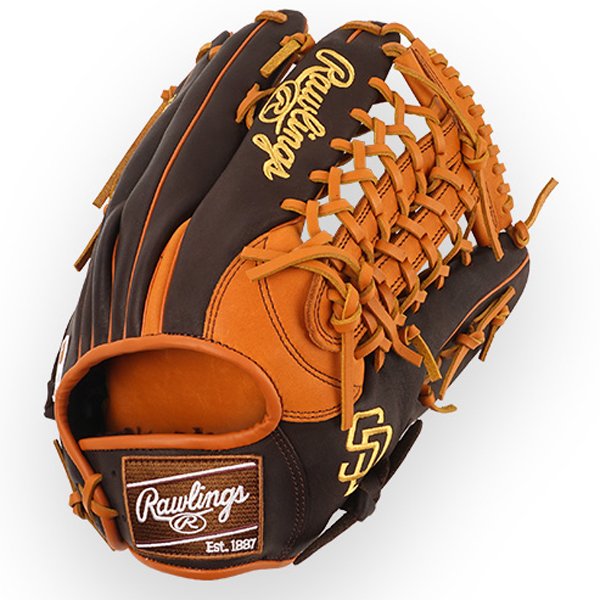 [GHW5GMX Y70-4V-SPD] Rawlings 게이머 XLE 외야 (진갈색+오렌지) 13인치