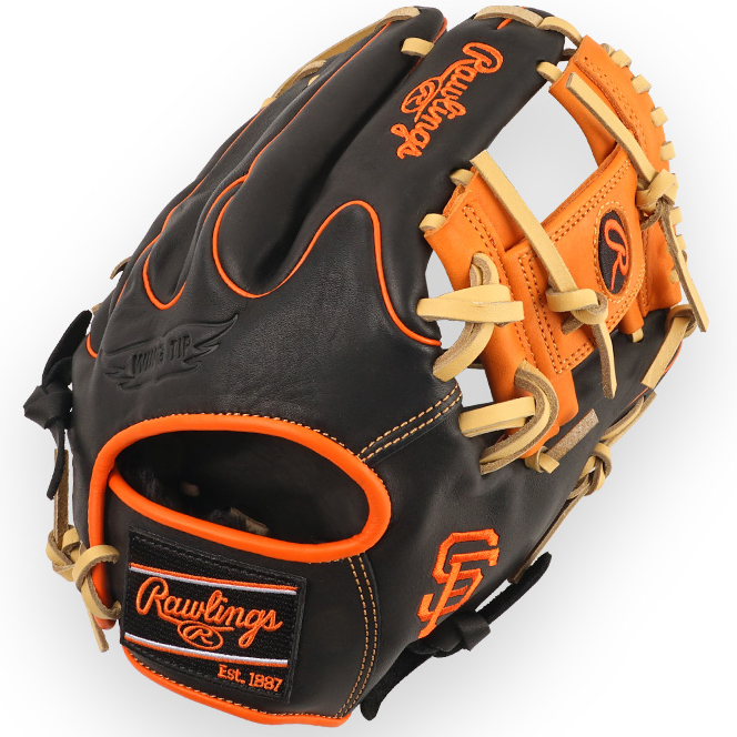 [GHW5GMX 205W-2-SF]  Rawlings 게이머 XLE 내야 (검+오렌지) 11.75인치