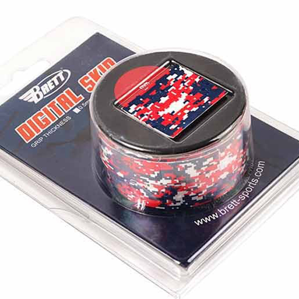 [BTG-60] 브렛 디지털 스킨 배트그립 (적+남)