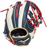 [34303] 미즈노 글로벌 엘리트 콜렉션 내야 (남+실버+적끈) 12인치