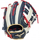 [34313] 미즈노 글로벌 엘리트 콜렉션 내야 (남+실버+적끈) 11.75인치