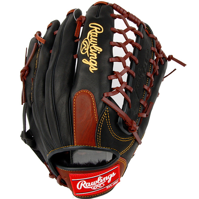 [GR5G8] Rawlings 게이머 외야 연식 (검+갈색) 12.5인치